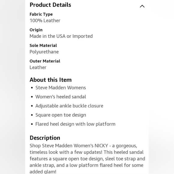 Steve Madden Nicky Open Toe Gold Flare Heel Sandals Size 10 New - Picture 5 of 16